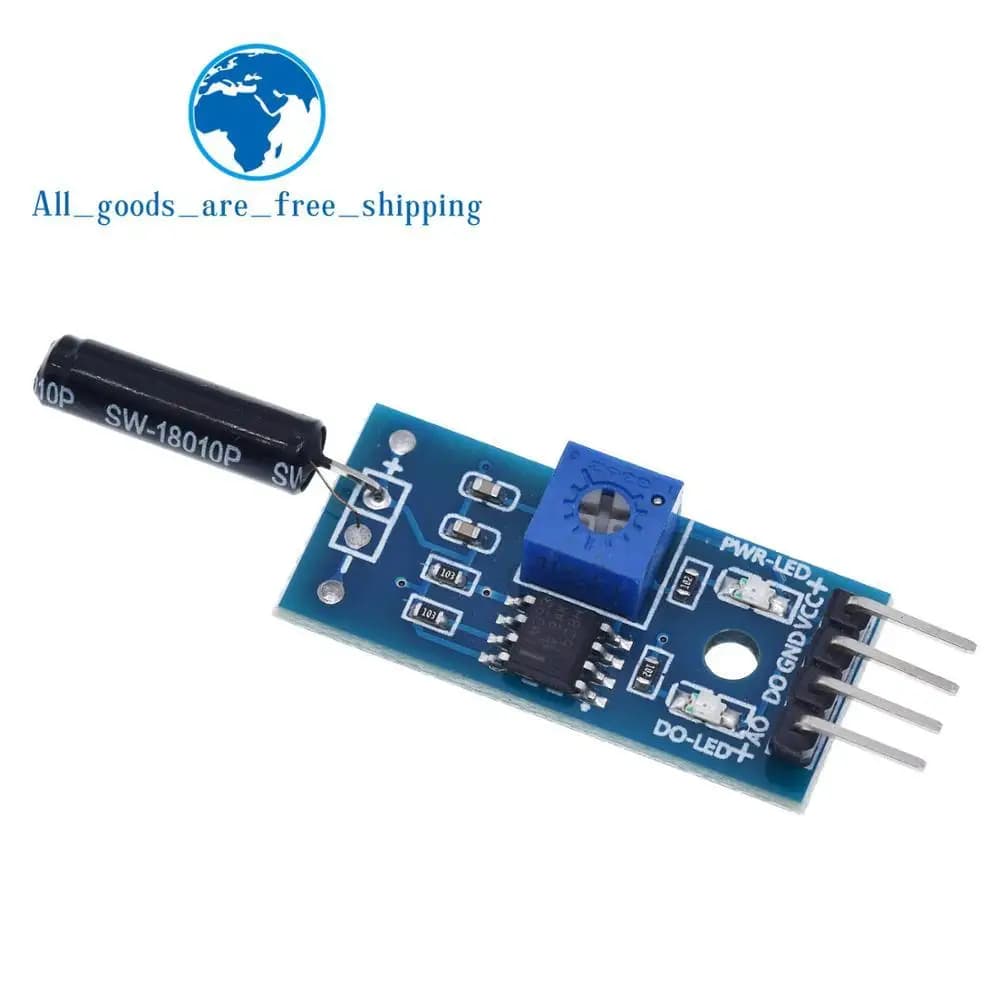 TZT vibration sensor module normally open type SW18010P Alarm sensor module vibration switch for Arduino