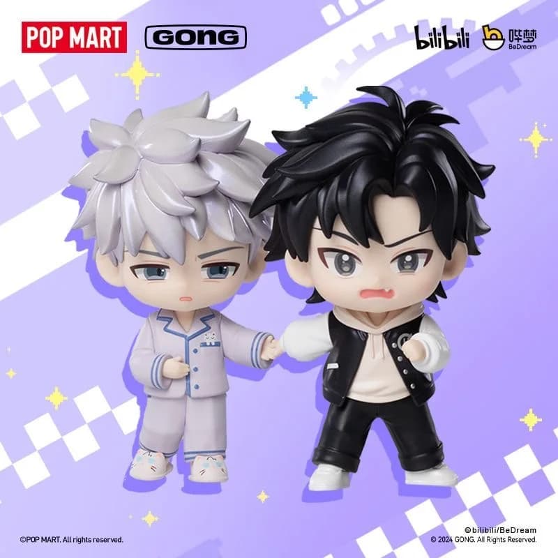 POP MART Gong Echoes of Time Series Genuine Blind Box Toys Kawaii Anime Action Figure Caixa Caja Surprise Mystery Box Dolls
