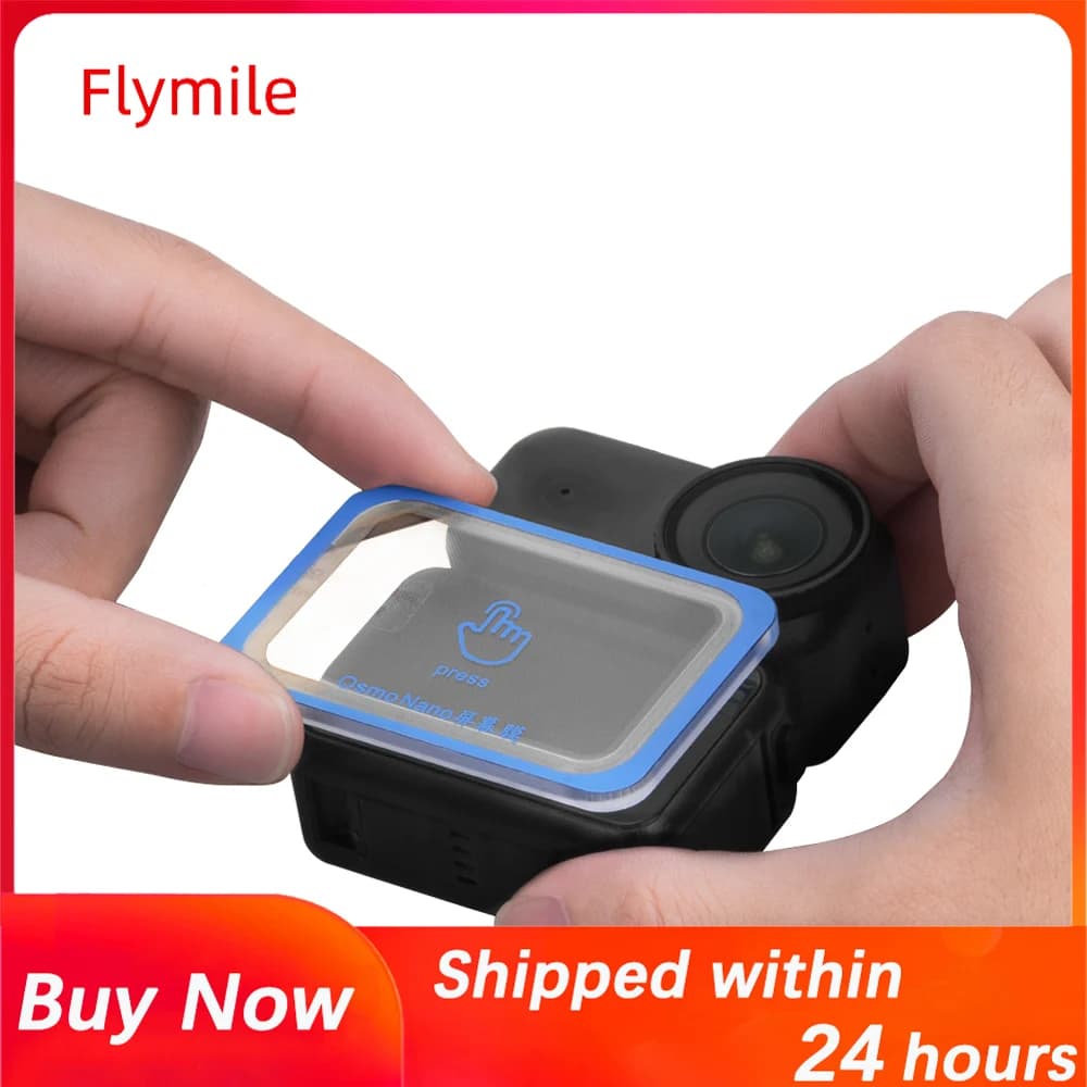 Pellicola salvaschermo Flymile per DJI Osmo Nano, pellicola protettiva in vetro temperato, resistente ai graffi e all'usura per accessori DJI Nano