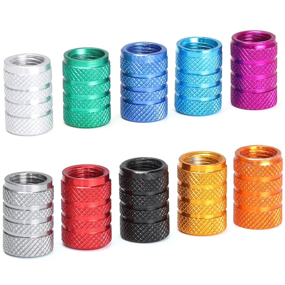 4 pezzi in lega di alluminio antipolvere tappo valvola del pneumatico coperto auto moto tubo universale tappo valvola del pneumatico accessori per biciclette