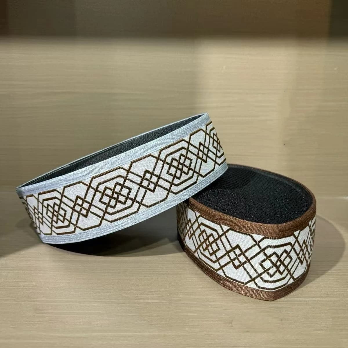 Cappelli da Preghiera Musulmani di Lusso in Cotone per Uomo, Stile Malese, Turco, Kufi, Kipa, Saudita - Codice 03639
