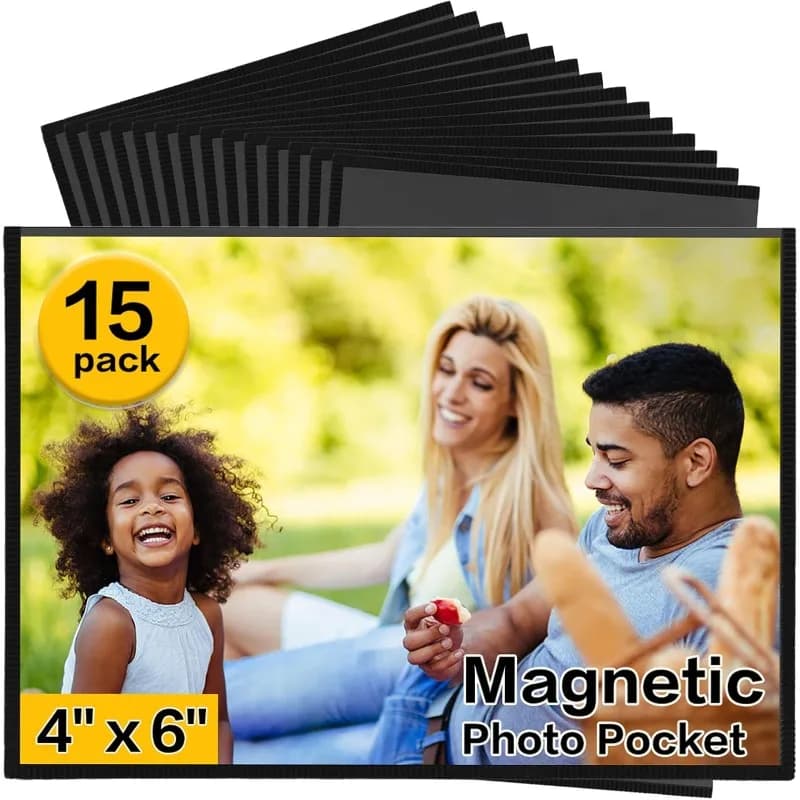 Cornice magnetica, cornici magnetiche per frigorifero da 4 x 6 pollici, cornici magnetiche per frigorifero, casa, scuola, ufficio