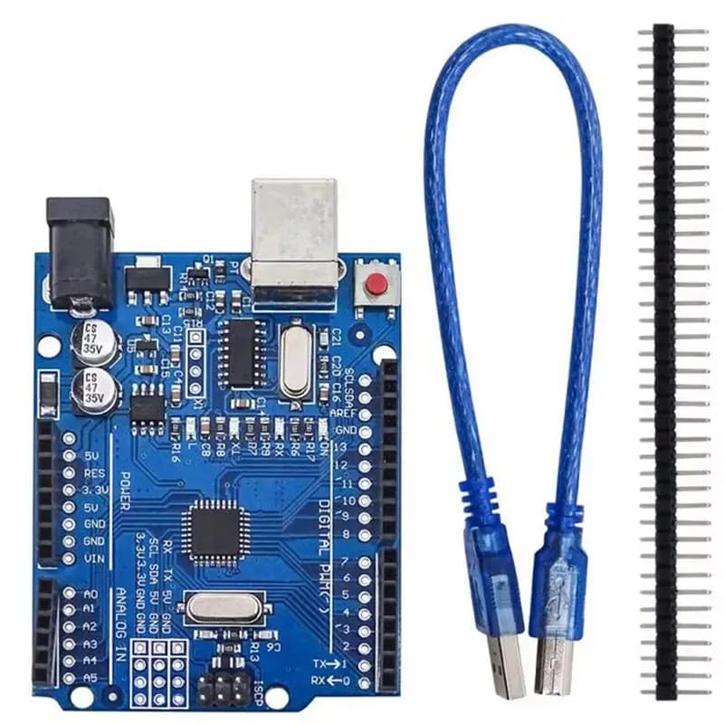 Scheda di sviluppo A55T UN0 R3 Atmega328p per progetti Arduino IDE, include pin header e cavo