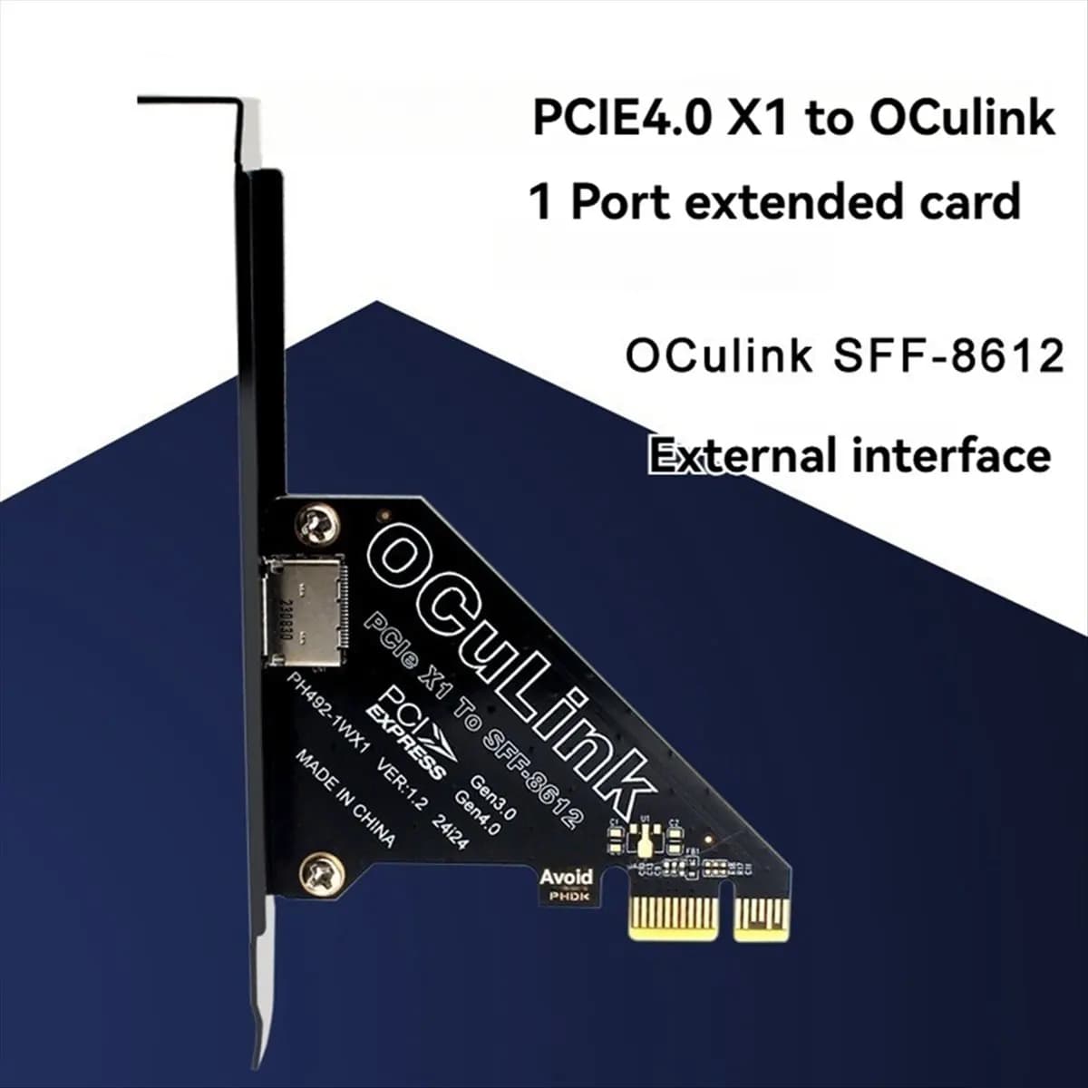 Scheda di espansione PCIe 4.0 X8 a 2 porte SFF-8611&8612 Oculink per SSD U.2 SFF-8639 per schede grafiche esterne