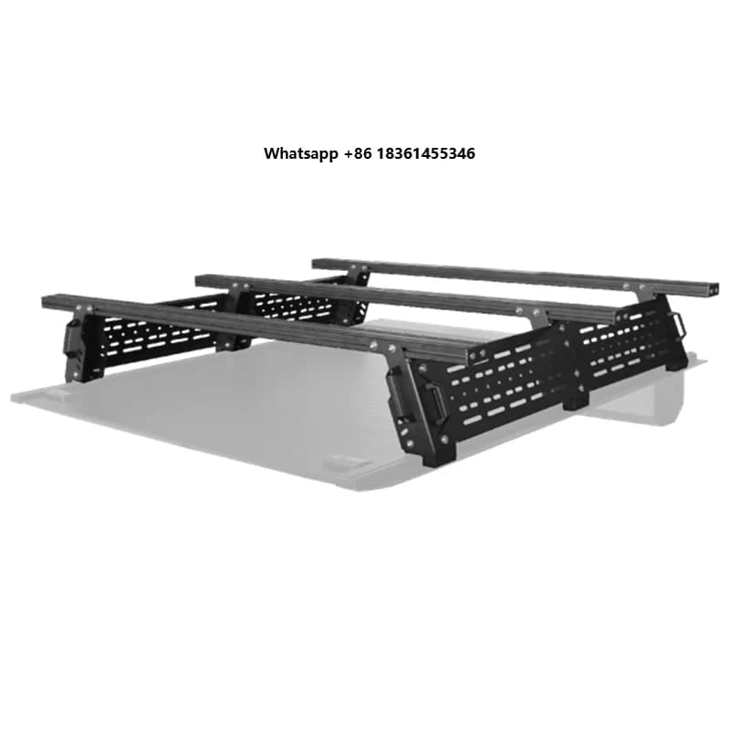 Portapacchi Universale con Tenda da Tetto e Portabagagli, Accessorio Esterno per Vari Modelli di Camion, Sistema Portapacchi Roll Bar