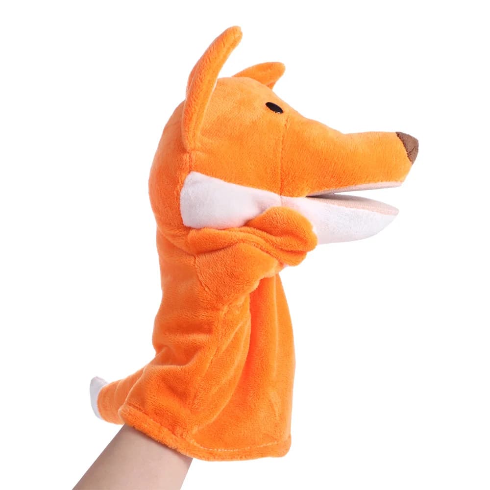 Animali di peluche panda morbidi educativi Orso Squalo Dinosauro Burattino da dito Burattino da dito a mano Burattino animale peluche