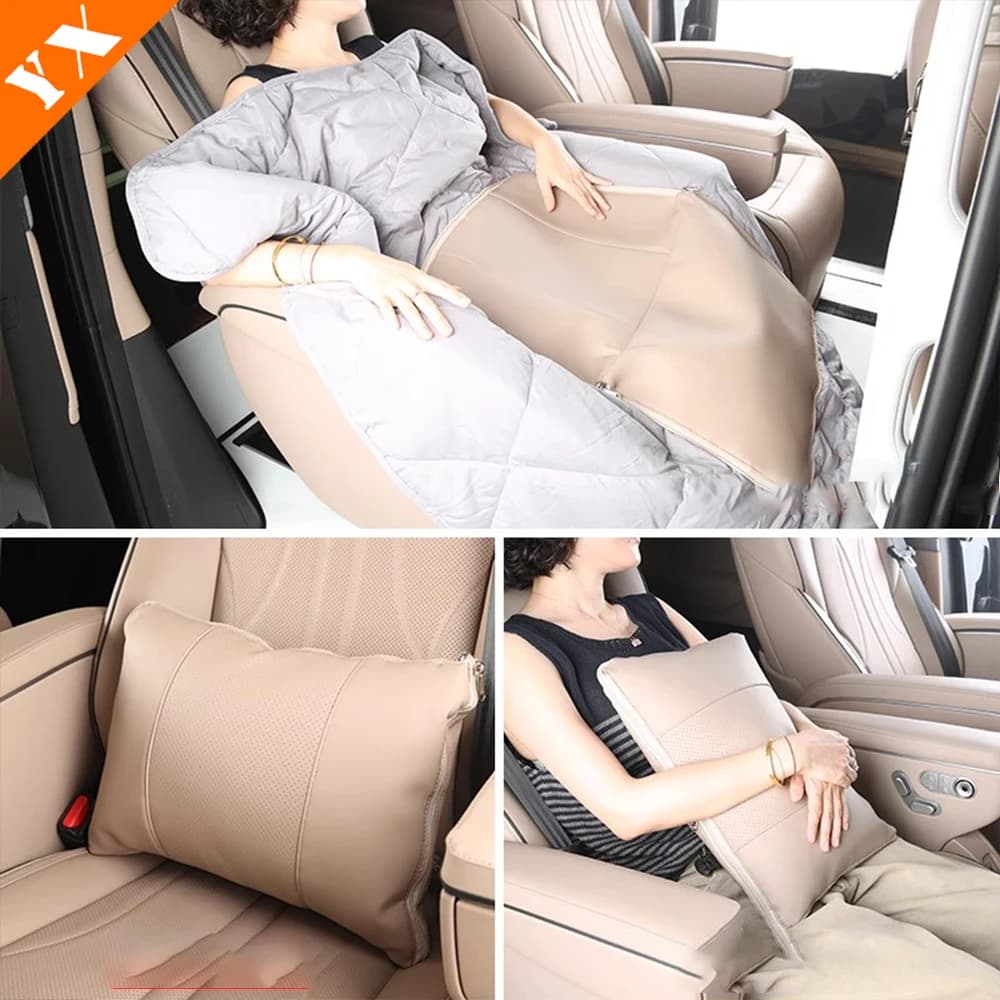 Per xpeng g6 xiaopeng g6 2024 2025 2026 accessori cuscino di supporto lombare per auto in pelle, coperta staccabile per aria condizionata
