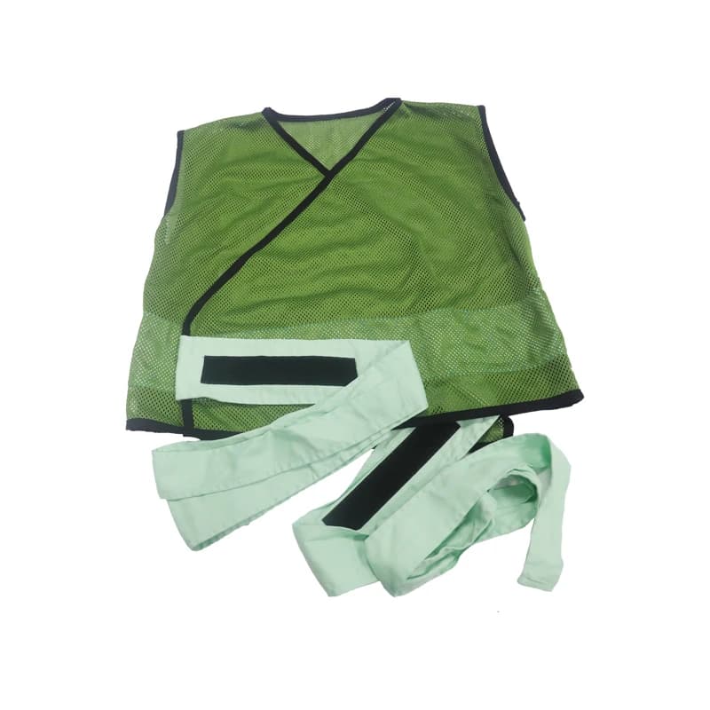 Gilet di ritenuta per sedia da letto Cintura di sicurezza per sedia a rotelle in cotone per anziani Cintura di ritenuta Abbigliamento Fascia anti-caduta per pazienti da demenza