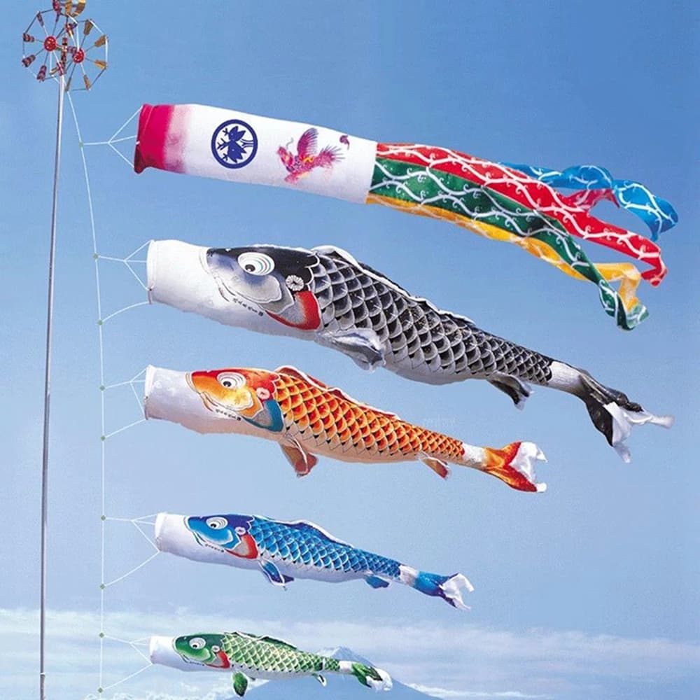 Kite Japan Style Outdoor Hanging Decorations Carp Flag Windsock Wind Chimes