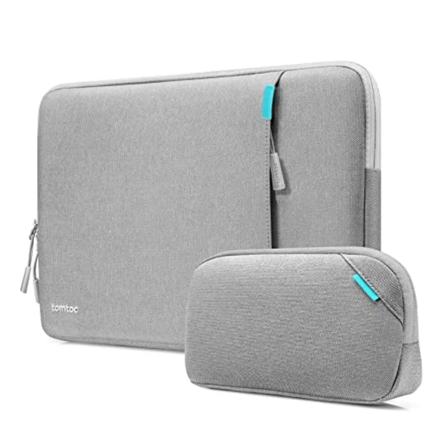 360 Protective Laptop Sleeve Set for MacBook Air M5/A3449 2026 M4/A3240 M3/A3113 M2/A2681 M1/A2337, Water-Resistant Laptop Case