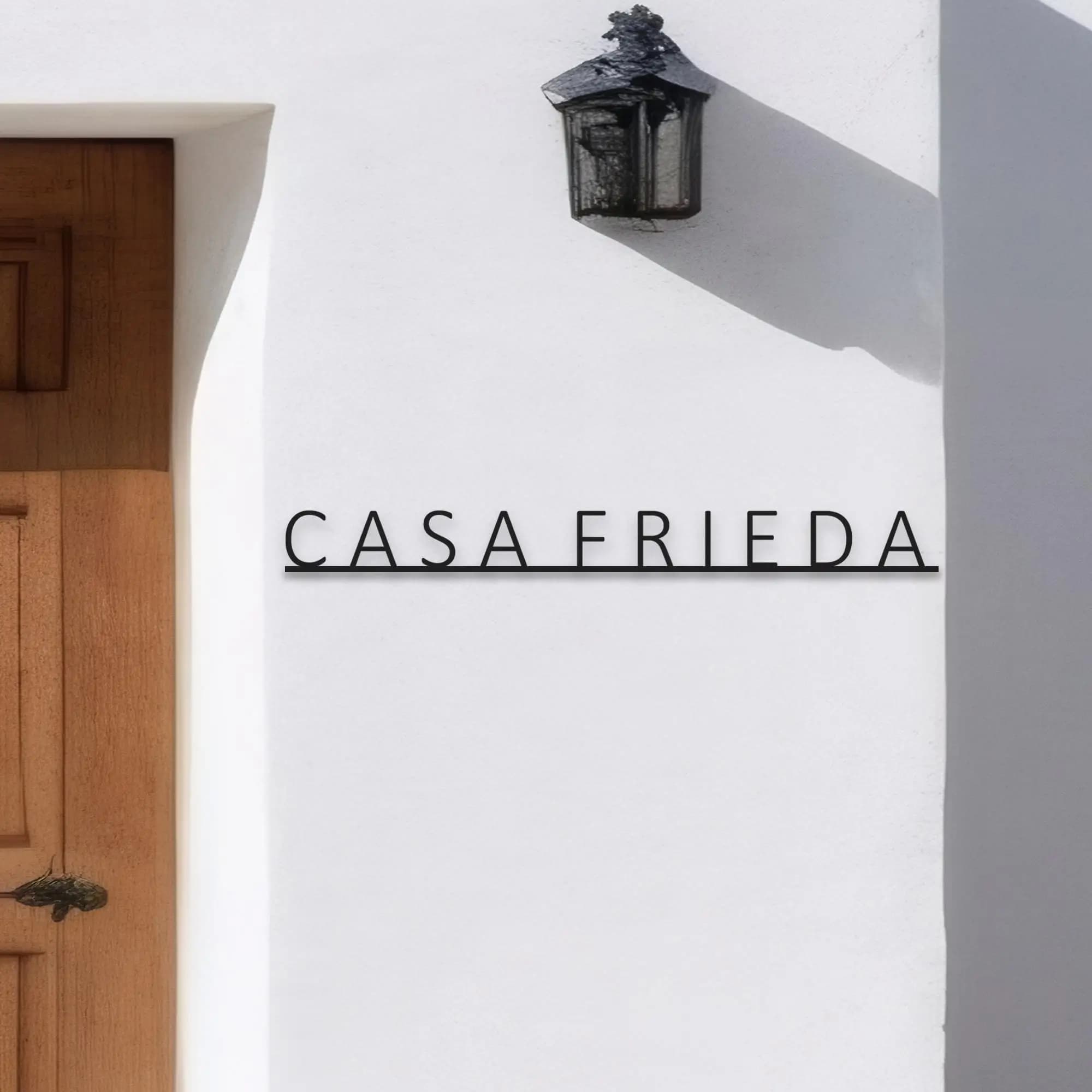 Targa con nome della casa in metallo personalizzata Targa con nome della casa all'aperto Insegne per la casa all'aperto Regalo tradizionale per l'inaugurazione della casa Targa in metallo per la casa