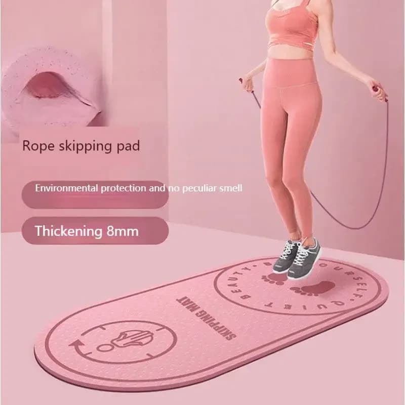 Coperta Tappetino per esercizi Aghi Corda per saltare in alto Bordo Sport all'aperto antirumore TPE Shock per fitness Uomo Tappeto da palestra per esercizi