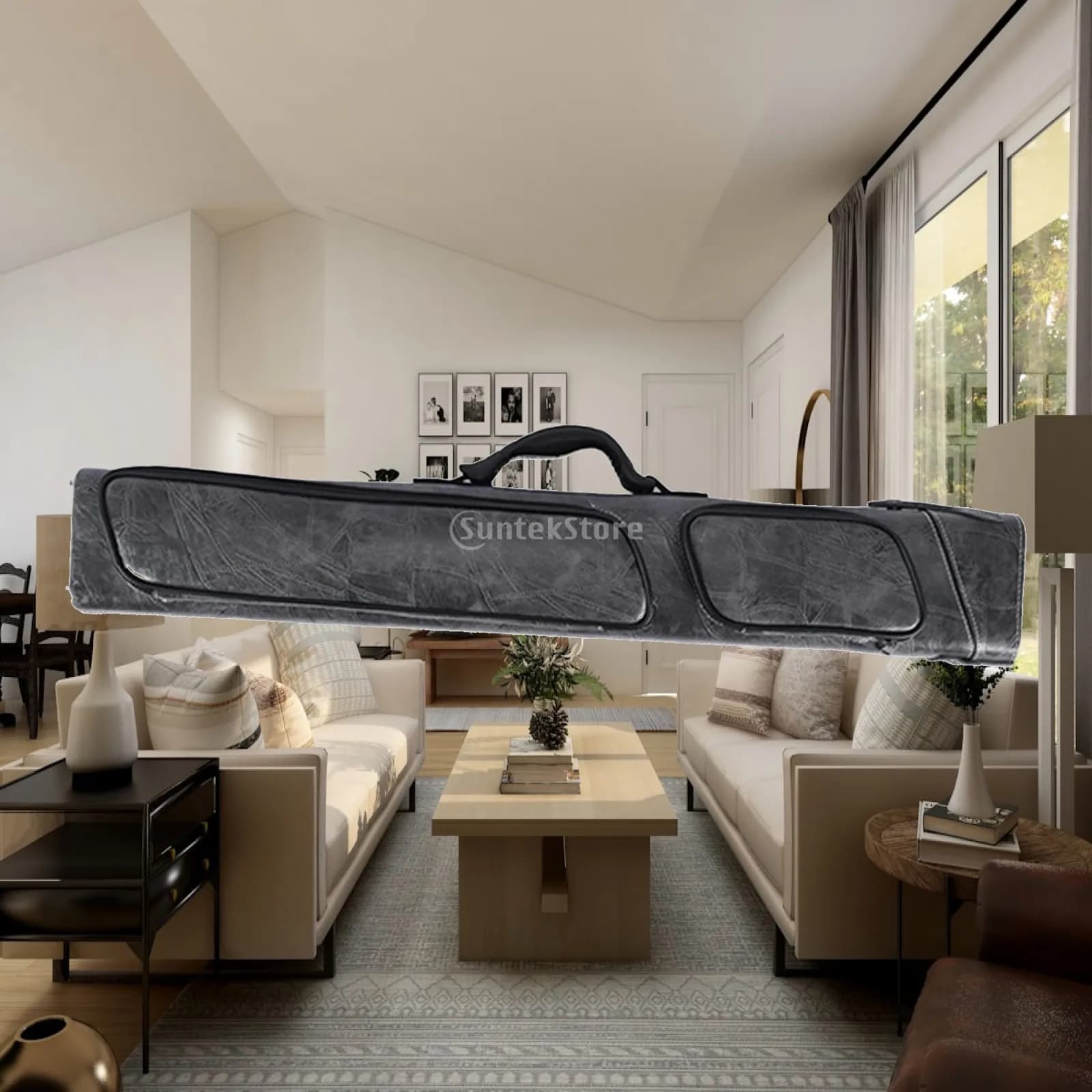Billiard Stick PU Leather Hard Case Pool Cue Bag Portable Cue Holder for Professional Billiard Players