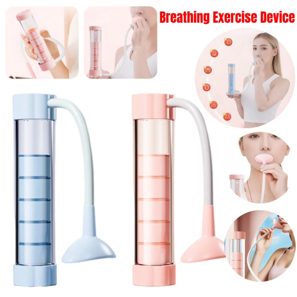 Breathing Exercise Device Abdominal Muscle Trainer Deep Breathing Dumbbell Men Women Adult Fitness Lung Capacity Training Device