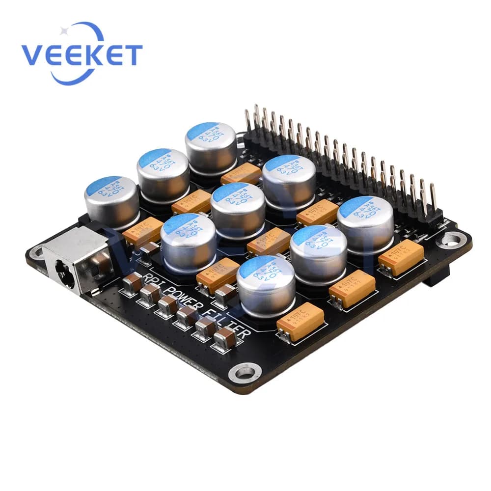 For Raspberry Pi DAC Decoder Audio Transmission Purification Card Digital Power Filter Supply Applicable to all Expansion Cards