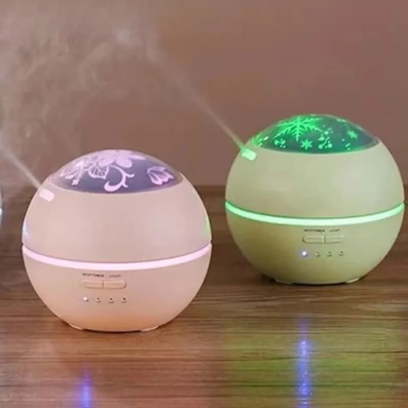 Diffusore di oli essenziali ad ultrasuoni e umidificatore per aromaterapia con luci d'atmosfera a LED a 7 colori, spegnimento automatico per l'arredamento di casa e camera da letto