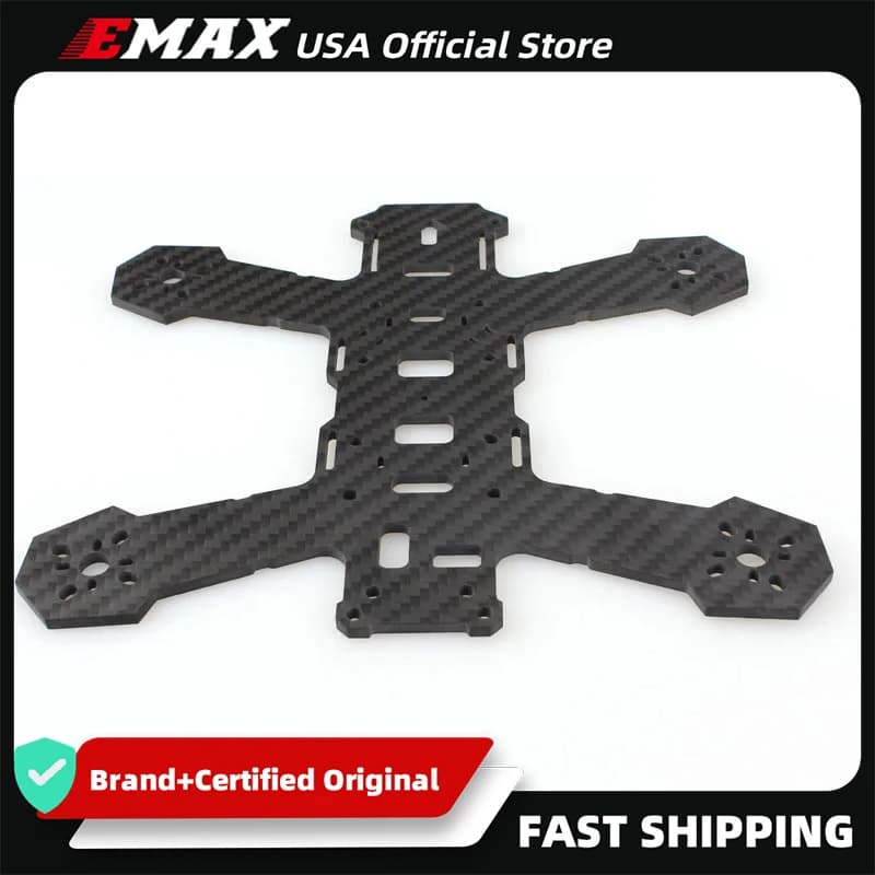 Scheda inferiore di ricambio ufficiale EMAX USA da 3 mm per modello Nighthawk 170 Quadcopter Racer - NERO