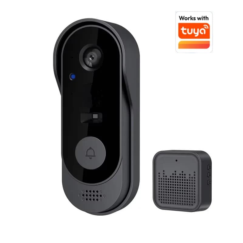 Campanello Tuya con telecamera Wireless Bundle Campanello Smart Home WIFI HD Telecamera per telefono esterno Videocitofono di sicurezza Visione notturna