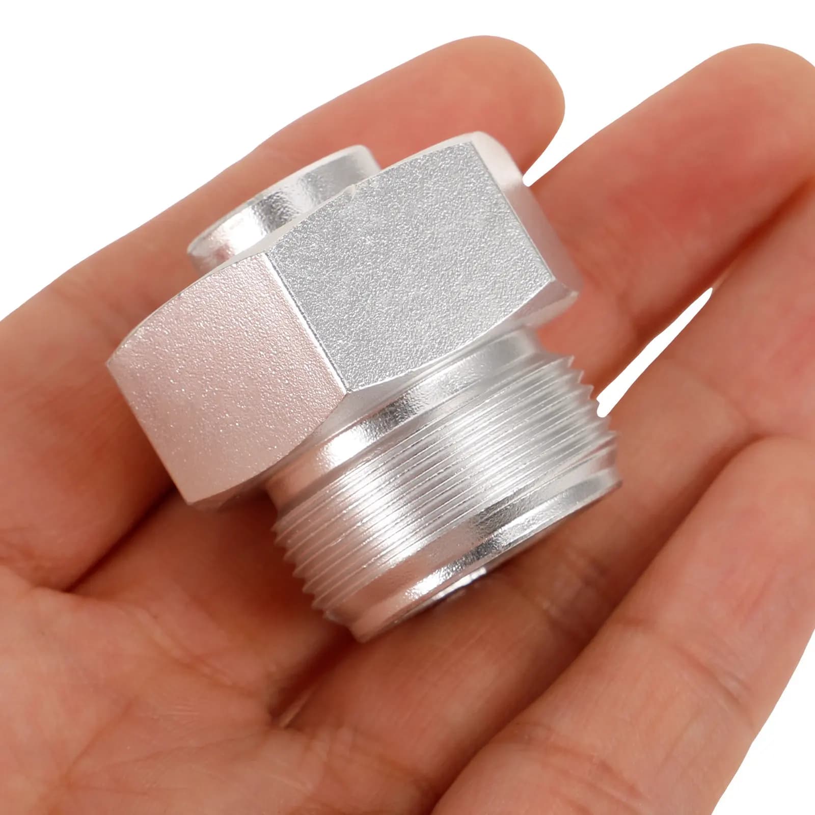 Wear resistant aluminum propane cylinder adapter for camping, barbecue, outdoor stove, use with gas cylinder