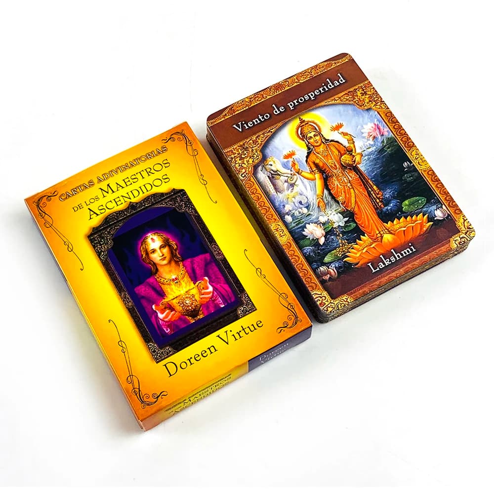 Ascended Master Oracle Deck in lingua spagnola A 44 pezzi di carte Oracle Gioco di carte per il tempo libero e l'intrattenimento per la famiglia e gli amici