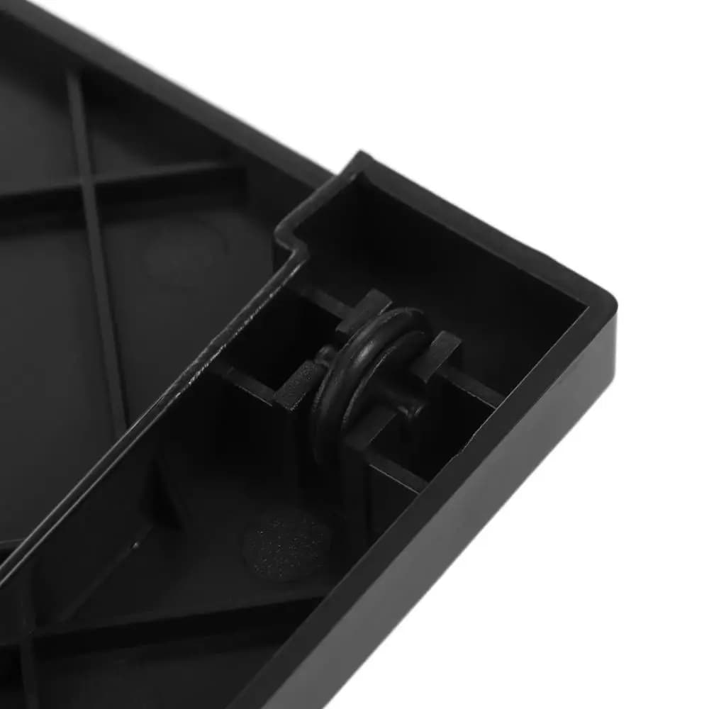 Black Swivel Mat with Air and Frullator Frying Wheels, Retractable Kitchen Accessories, Sliding Tray, Storage Mat