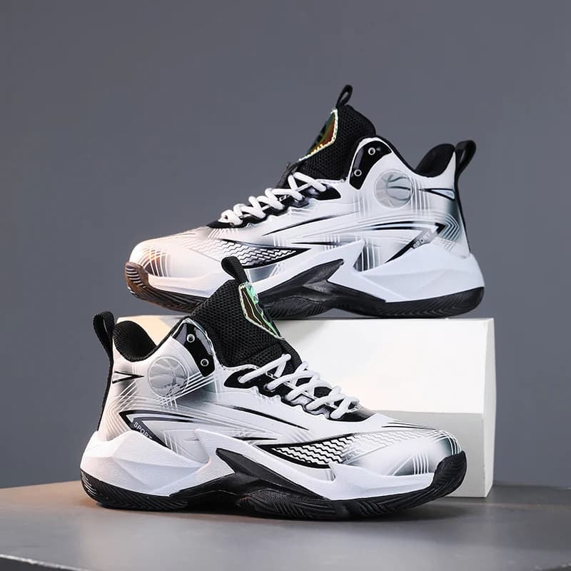 Nuove Scarpe da Basket per Ragazzi, Sneakers con Suola Spessa Antiscivolo, Scarpe Sportive per Bambini, Calzature Atletiche da Allenamento per Ragazzi