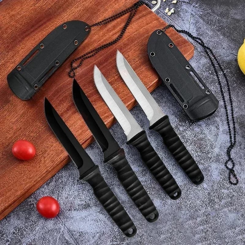 Mannaia per carne in acciaio inossidabile Coltello per disossare affilato Accessori per la pesca Coltello con fondina Coltello multifunzione per frutta e verdura