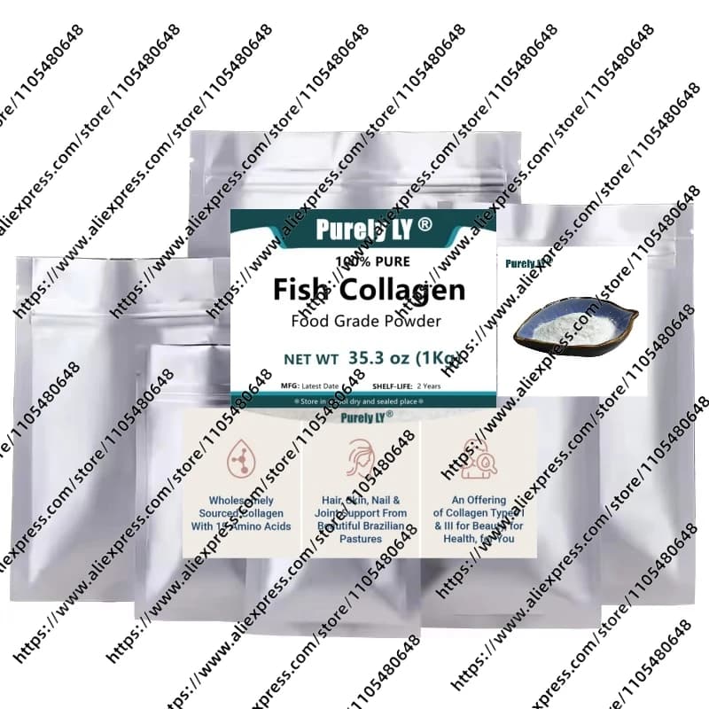 NO.084 Polvere di Peptidi di Collagene Personalizzata 100-1000g Puro Marino (Idrolizzato) per Schiarire la Pelle, Anti-Invecchiamento, Anti-Rughe, Cura della Pelle