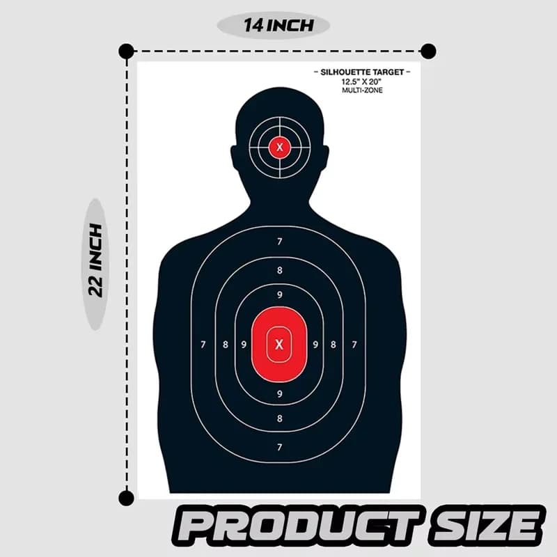 5/10PCS Tiro con l'arco Bersaglio Carta Silhouette Splatter per Arco Freccia Campo di Tiro Formazione Tiro Bersaglio Accessorio di Carta