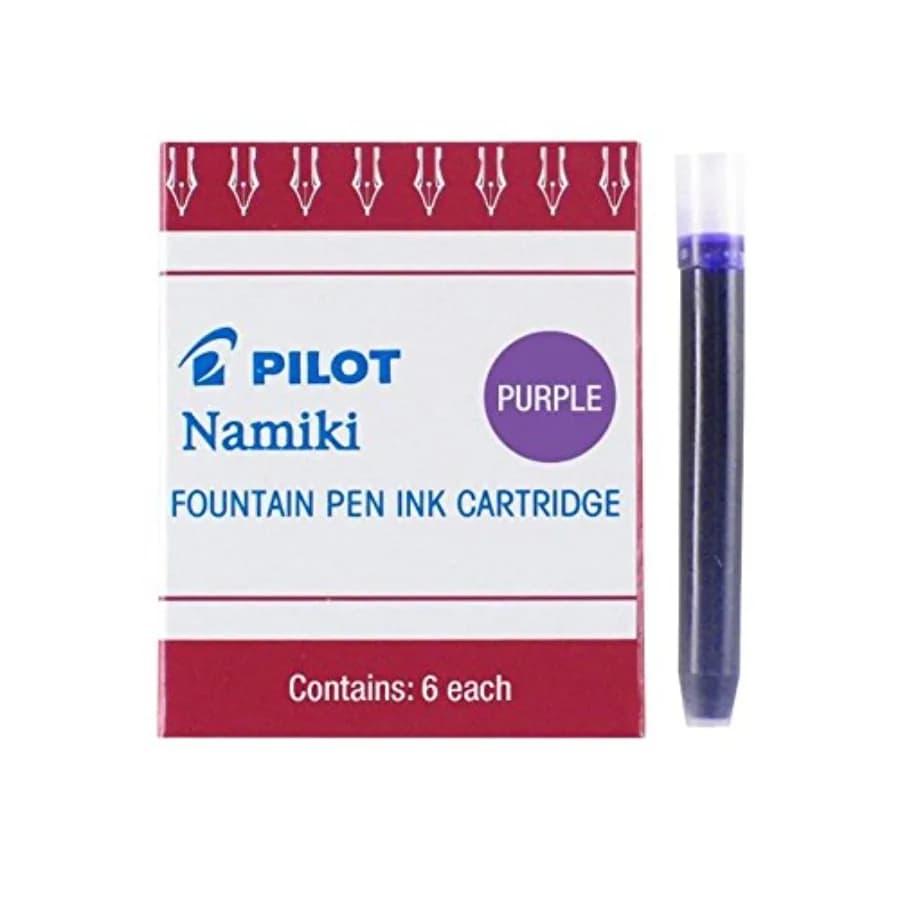 Namiki IC50 Fountain Pen Ink Cartridges, Purple, 6-Pack 69004