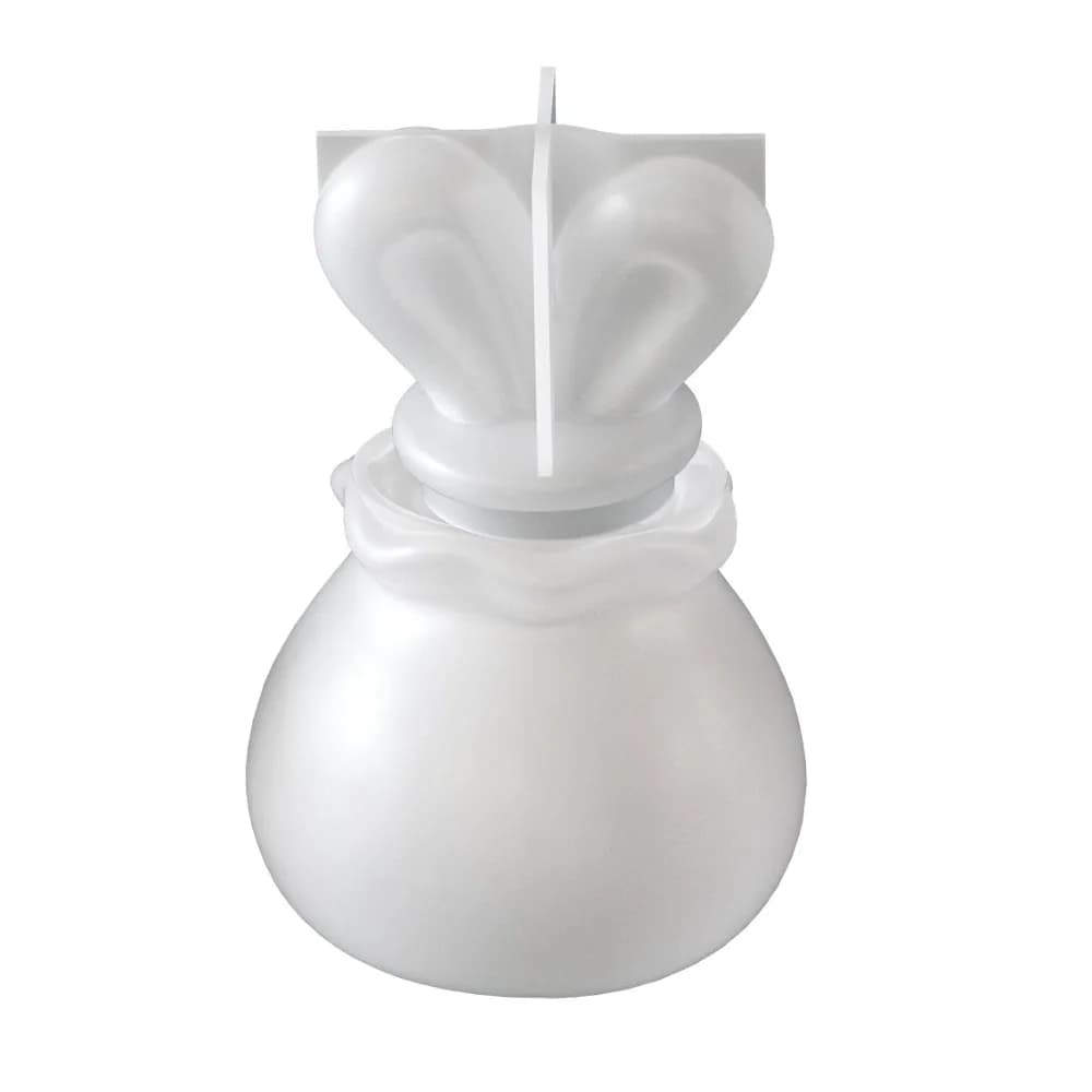 Stampo in Silicone Creativo a Forma di Orecchie di Coniglio per Candele Aromaterapiche, Riutilizzabile, per Gesso e Resina Fai-da-Te, Decorazione Casa