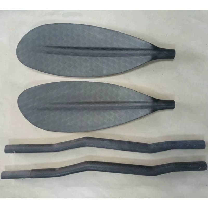 Travel Oars Boats Carbon Fiber Bent Shaft Rafting Kayak Paddle