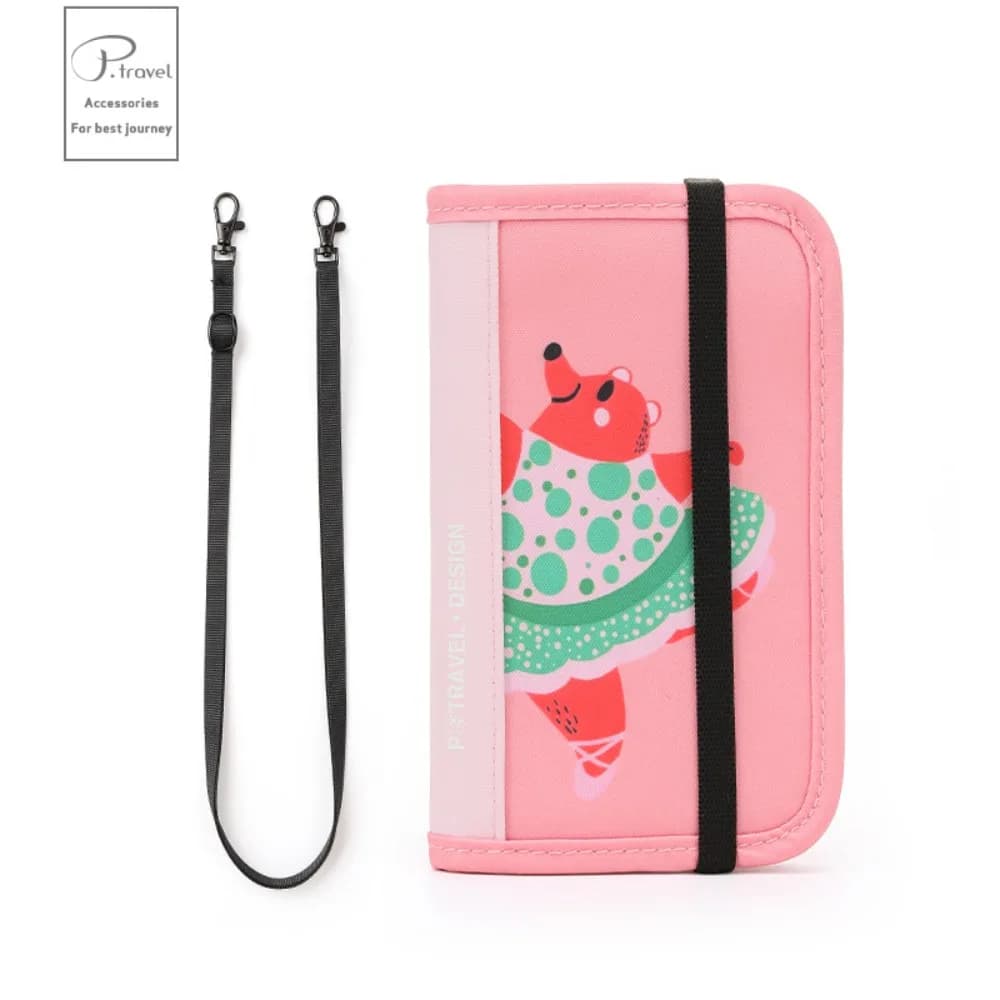 Porta Carte Portatile in Nylon, Borsa a Tracolla per Passaporto, Custodia per Passaporto, Portafoglio da Viaggio, Borsa Multifunzionale per Carte e Oggetti, da Uomo