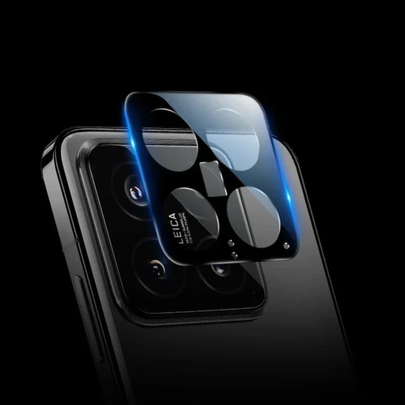 Custodia protettiva per obiettivo fotocamera 3D per Xiaomi Mi 14 Pro Protezione per fotocamera in vetro temperato posteriore per Xiaomi 14Pro 14Pro + Pellicola per anello obiettivo