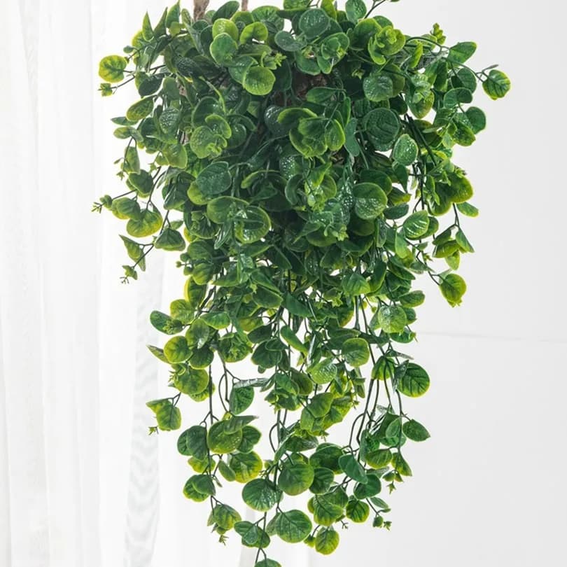 Foglie di Eucalipto e Felce Artificiali in Plastica, Decorazione da Parete per Casa, Accessorio per Feste, Ghirlanda per Matrimoni, Decorazione per Archi, Giardino Esterno