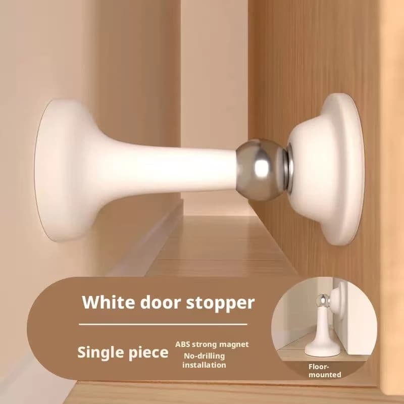 Fermaporta in Silicone Senza Foratura con Potente Ventosa - Supporto Anti-Collisione da Pavimento per Camera da Letto e Casa