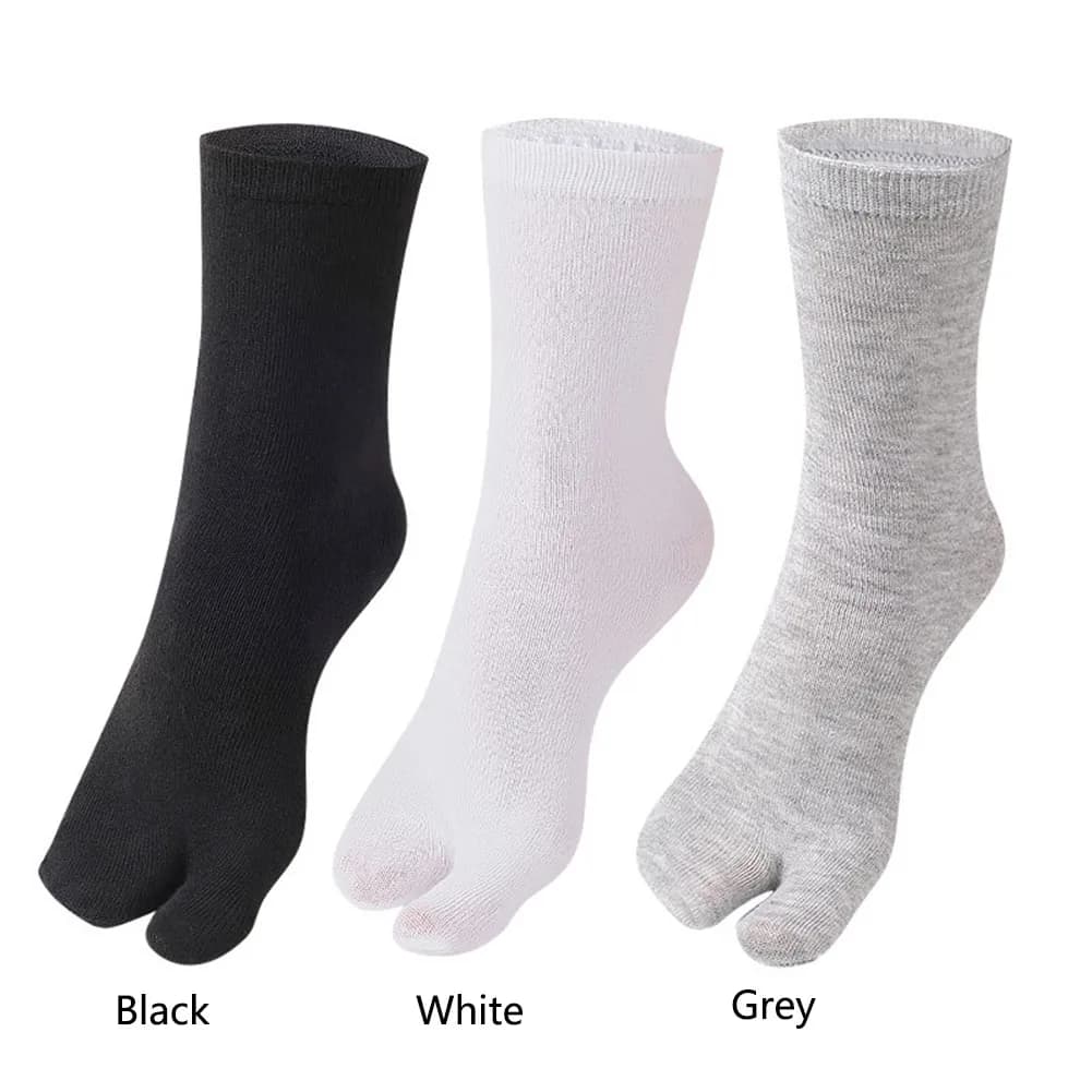 Calzino unisex diviso con due dita in poliestere, infradito, sandalo, calzino elastico, calzini a due dita, lavabili, accessori per apparecchi Hallux Valgus