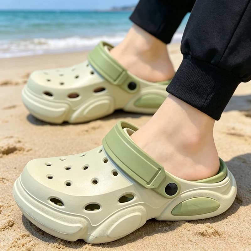 Sandali Casual da Uomo YUYIN 2026 Estivi con Suola Spessa Antiscivolo Traspiranti a Punta Chiusa Ciabatte da Spiaggia Leggere e Comode
