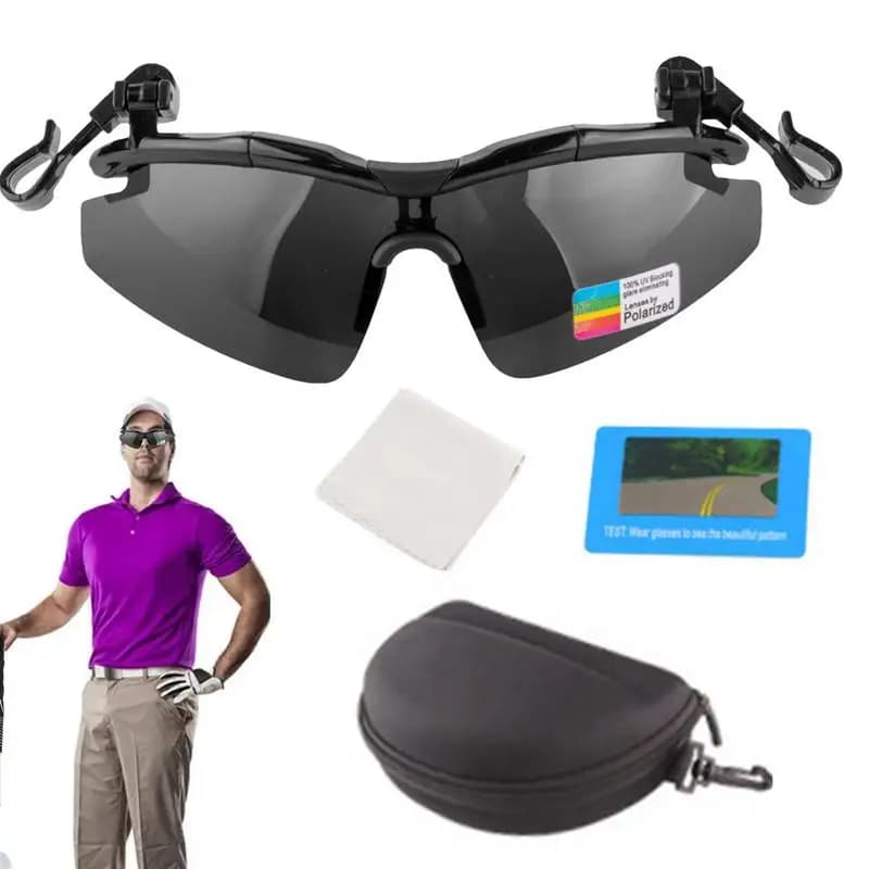 Adjustable Tac Polarized Clip On Sunglasses Women Men Frameless Sunglasses For Hat Fishing Hiking Hiking Outdoor Biking