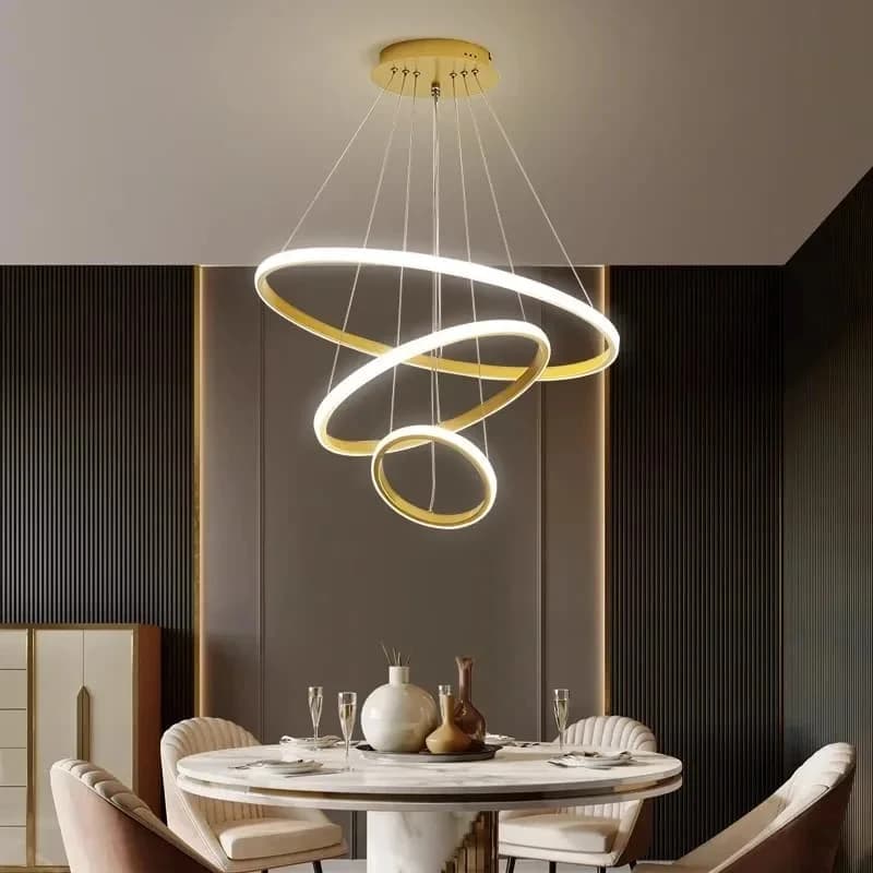 LED Chandelier Ring Ceiling Lighting For Living Room Bedroom Dining Room Kitchen Ceiling Chandelier Lustre Home Light Fixtures
