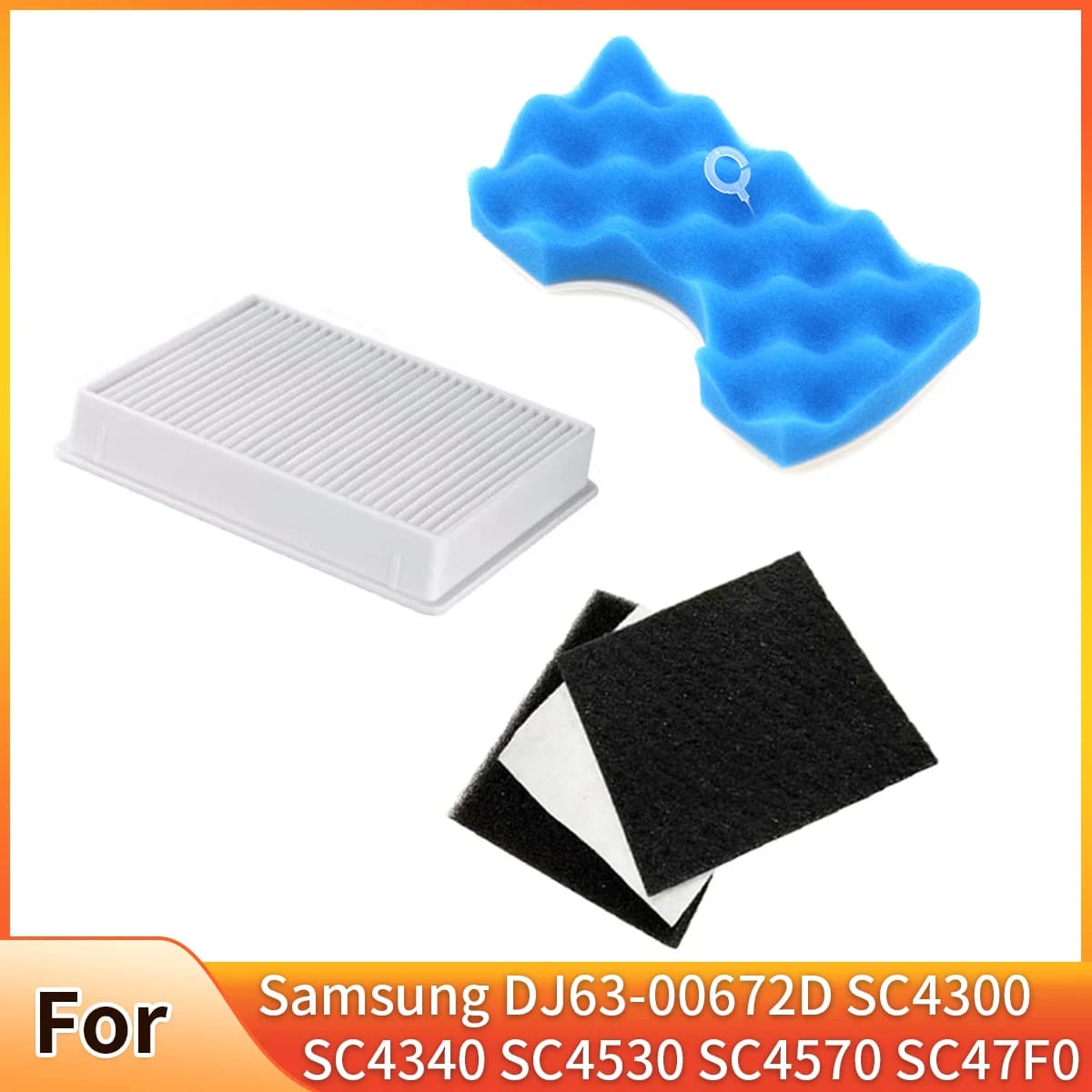 Vacuum Cleaner Dust Hepa Filters For Samsung DJ63-00672D SC4300 SC4340 SC4530 SC4570 SC47F0 Etc Vacuum Cleaner Replacement Parts