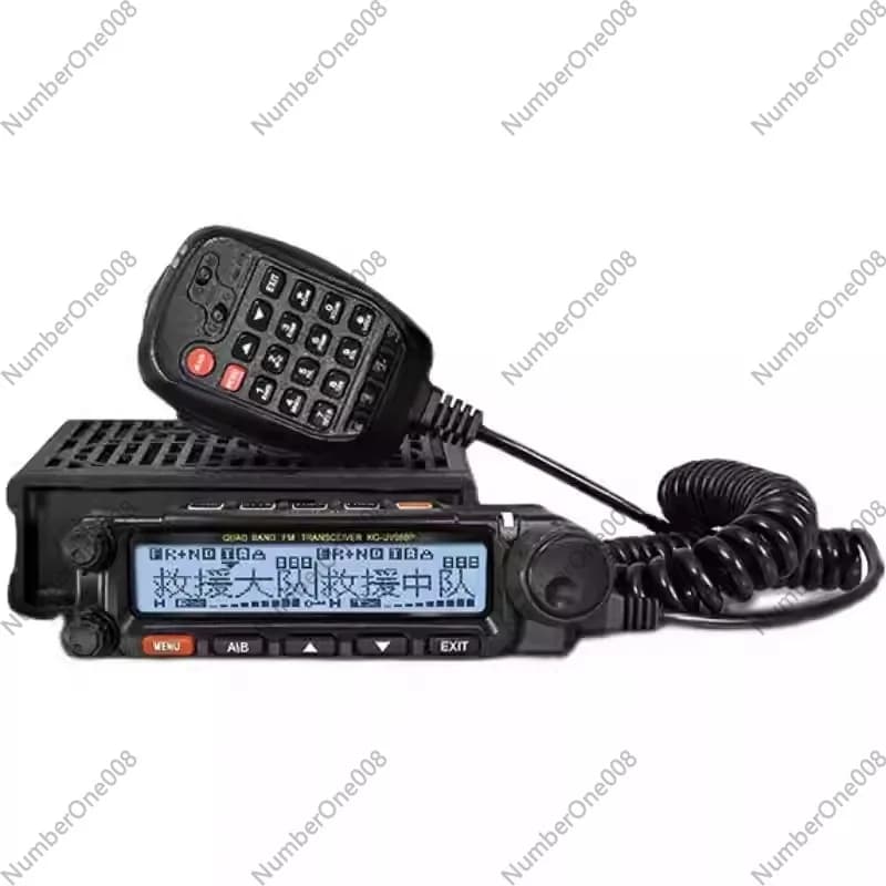 Radio Mobile per Auto KG-UV980P 50W Quad Band con Ricezione VHF & UHF Air Band e Ripetitore Cross Band - Walkie Talkie per Auto