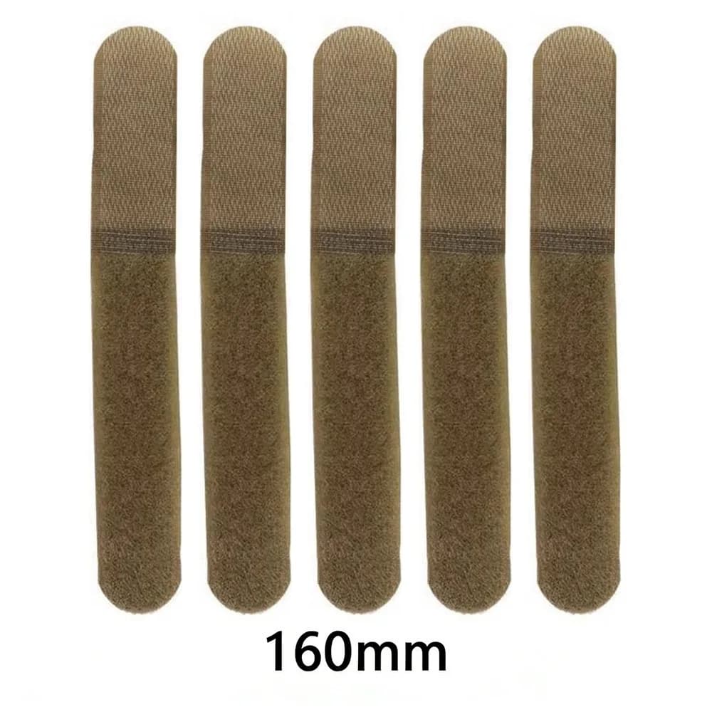 5 Pezzi Fascette in Nylon da 120/160mm con Chiusura a Strappo, Fermacavi Riutilizzabili, Organizzatore per Cavi e Fili