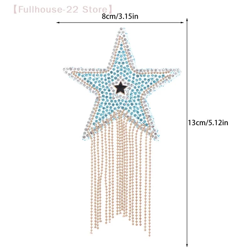 【MAX-22】Elegante cristallo strass stella tasse termoadesivo su toppe applique per abbigliamento borsa per scarpe adesivo accessori per gioielli