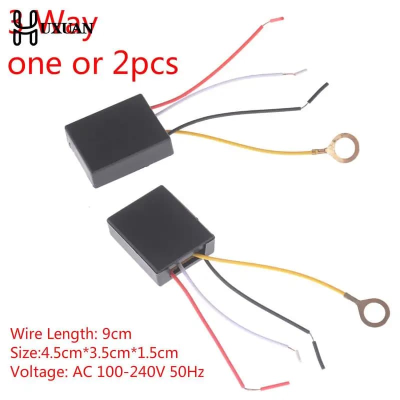 Uno o 2 pezzi AC 100-240V interruttore a sensore tattile a 3 vie parti della luce della scrivania sensore di controllo Touch Dimmer per lampadine interruttore della lampada