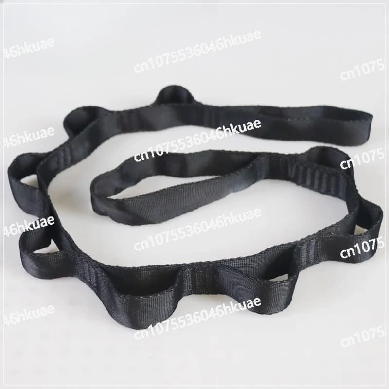 25 mm black chrysanthemum rope extension belt for yoga and bungee jump