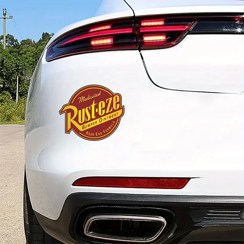 Rust-Eze Waterproof Vinyl Sticker For Car Truck SUV Van Motorcycle Laptop Water Bottle Cup Guitar Toolbox Wall Window Decor