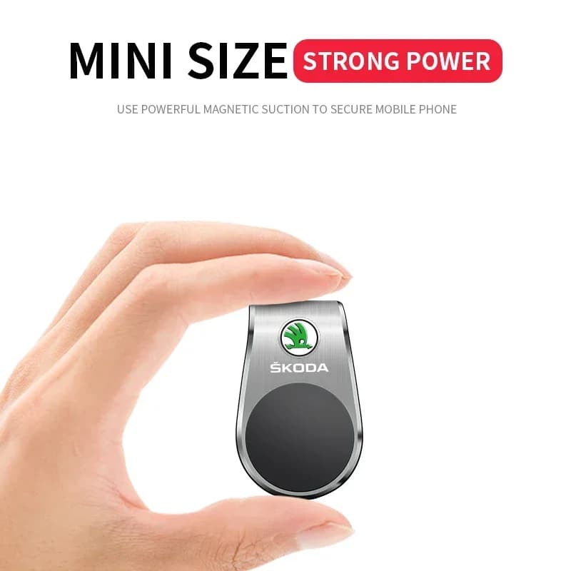 Supporto Magnetico a L per Telefono da Auto 2025 - Clip per Smartphone per Skoda Octavia A5 A4 Fabia Superb Rapid MK3 Yeti - Accessori Auto