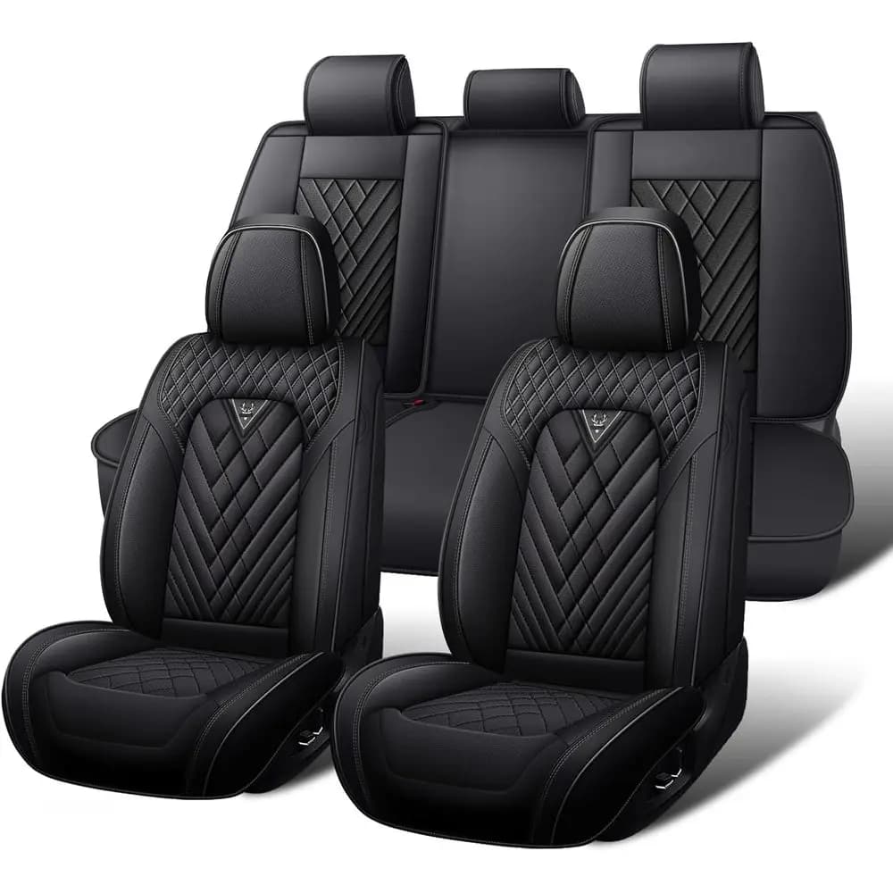 Complete Set of Covers for Honda Accord 2000-2026, Waterproof Nappa Leather Seat Covers, Complete Set of Covers for Auto