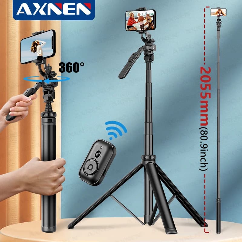 C05 Nuovo 360 ° Treppiede per selfie stick per treppiedi per fotocamera smartphone Supporto con otturatore Bluetooth Staffe wireless con supporto per telefono